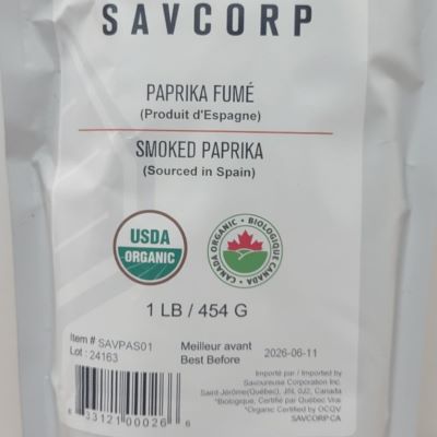 Paprika fumé - 454gr